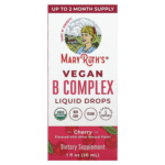 MaryRuth's, Gouttes liquides au complexe de vitamines B, Cerise, 30 ml – Image 2