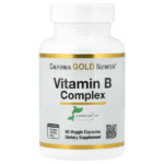 California Gold Nutrition, Complexe de vitamines B avec folate, biotine, acide pantothénique et vitamine B6, 60 capsules végétales