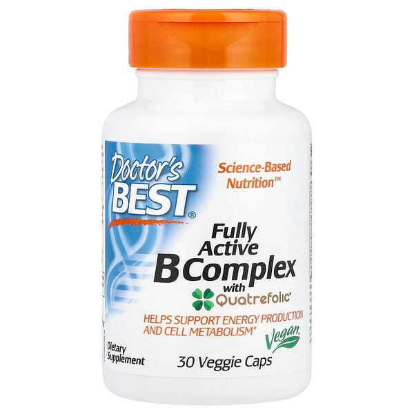 Doctor's Best, Complexe de vitamines B entièrement actif