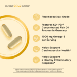 California Gold Nutrition, Huile de poisson ultraconcentrée aux oméga-3 Oméga 800, Sous forme de triglycérides KD-Pür, 90 capsules à enveloppe molle à base de gélatine de poisson (1000 mg pièce) – Image 10