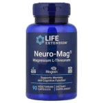 Life Extension, Neuro-Mag®, L-thréonate de magnésium, 90 capsules végétariennes (48 mg par capsule)