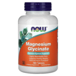 NOW Foods, Glycinate de magnésium, 180 comprimés (100 mg pièce)